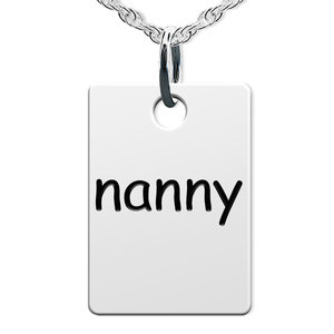 Nanny Rectangle Shaped Charm