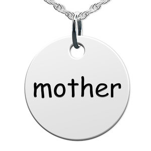 Mother Round Disc Charm