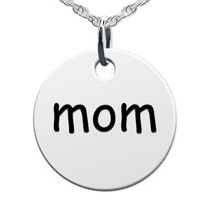 Mom Round Disc Charm