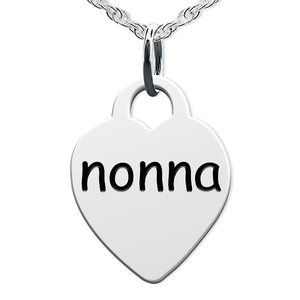 Nonna  Heart Shaped Charm