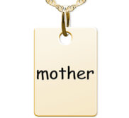 Mother Rectangle Shaped Charm