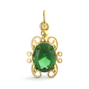 Filigree May Stone Charm 4764 005 