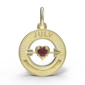 July Love Birthstone Charm