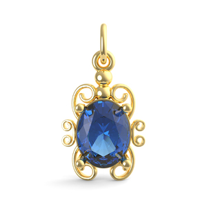 Filigree September Stone Charm 4764 009 