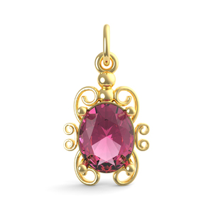Filigree July Stone Charm 4764 007 