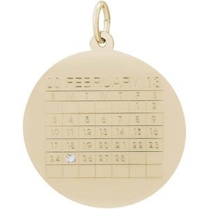 CALENDAR W DIAMOND ENGRAVABLE