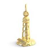Boston Harbor,Ma Light House Charm Charms for Bracelets and Necklaces 