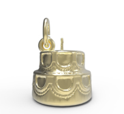 Hollow Two Tier Cake with Candle Charm