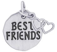 BEST FRIENDS TAG W HEART ENGRAVABLE