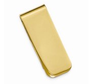 Engravable Stainless Steel Gold Plated Money Clip