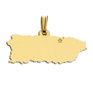 Puerto Rico   Personalized Pendant or Charm