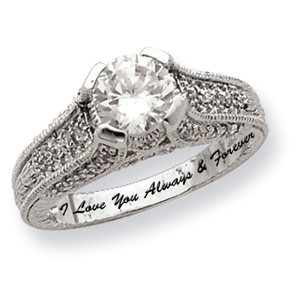 Sterling Silver Clear Cubic Zirconia Promise Ring PG79630