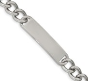Custom Engraved Stainless Steel Men s 8 5in ID Bracelet