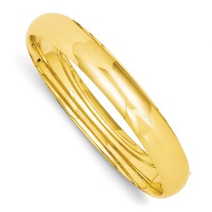 Custom Engraved 14k Gold Women s Hinged Bangle ID Bracelet