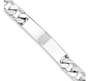 Custom Engraved Sterling Silver Women s Curb Link ID Bracelet