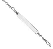 Custom Engraved Stainless Steel Women s Figaro Link ID Bracelet