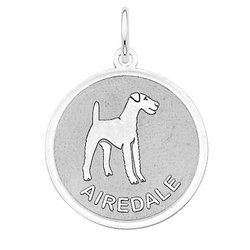 Airedale Disc Charm or Pendant