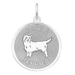 Cairn Terrier Disc Charm or Pendant