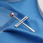 Baseball Bat Cross Pendant