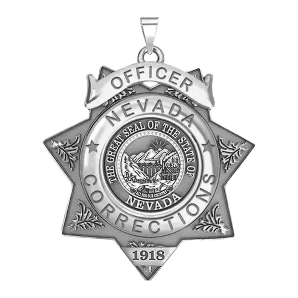 Personalized Nevada Corrections Badge with Your Number
