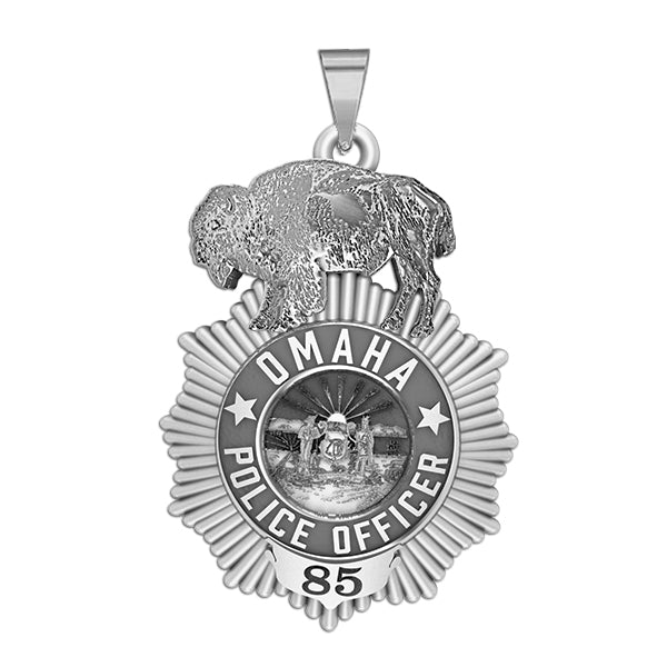 Personalized Omaha Nebraska Police Badge with Your Rank and Number — verified source gallery photo 3 (PG101533, secondary photo 2)