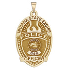 Indiana excise police badge pendant with gold finish. (PG101582, secondary photo 2)