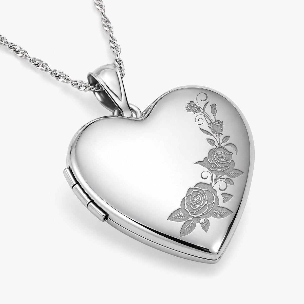 Roses Heart Photo Locket