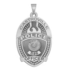 Silver Castroville police badge without blue enamel. (PG101662, secondary photo 2)