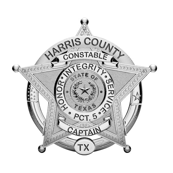 Personalized Harris County Texas L Badge with Rank and Department — verified source gallery photo 3 (PG101760, secondary photo 3)