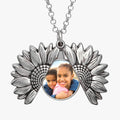 Sunflower Photo Locket and Chain
