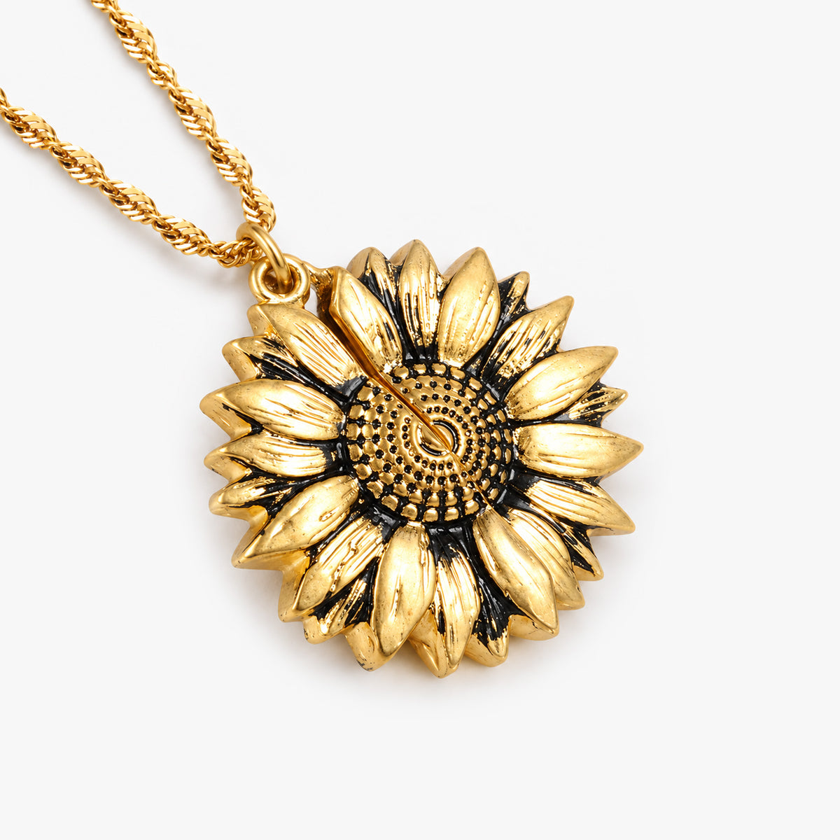 Exclusive Sunflower Photo Locket & Chain
