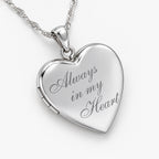 Always In My Heart  Heart Photo Locket