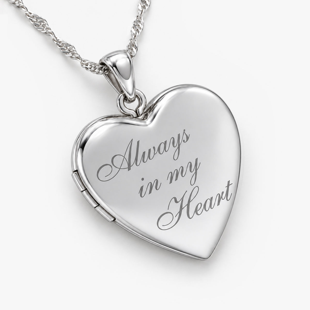 Always In My Heart  Heart Photo Locket