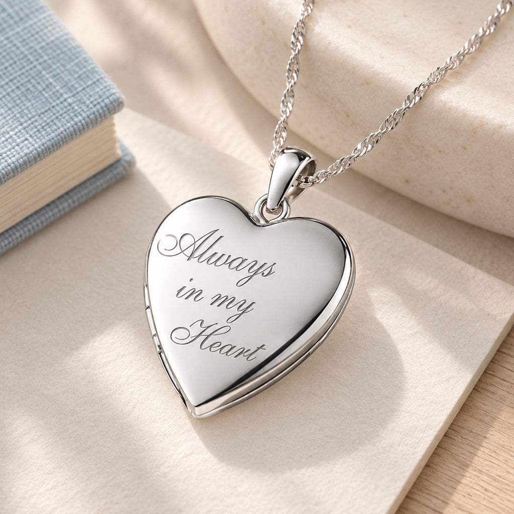 Always In My Heart  Heart Photo Locket - lifestyle