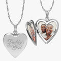 Daddys Girl Heart Photo Locket