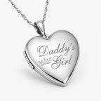 Daddys Girl Heart Photo Locket