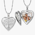 Tree of Life Heart Photo Locket
