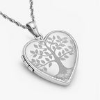 Tree of Life Heart Photo Locket
