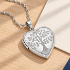 Tree of Life Heart Photo Locket - lifestyle