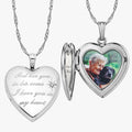 God has you.. Diamond Heart Photo Locket