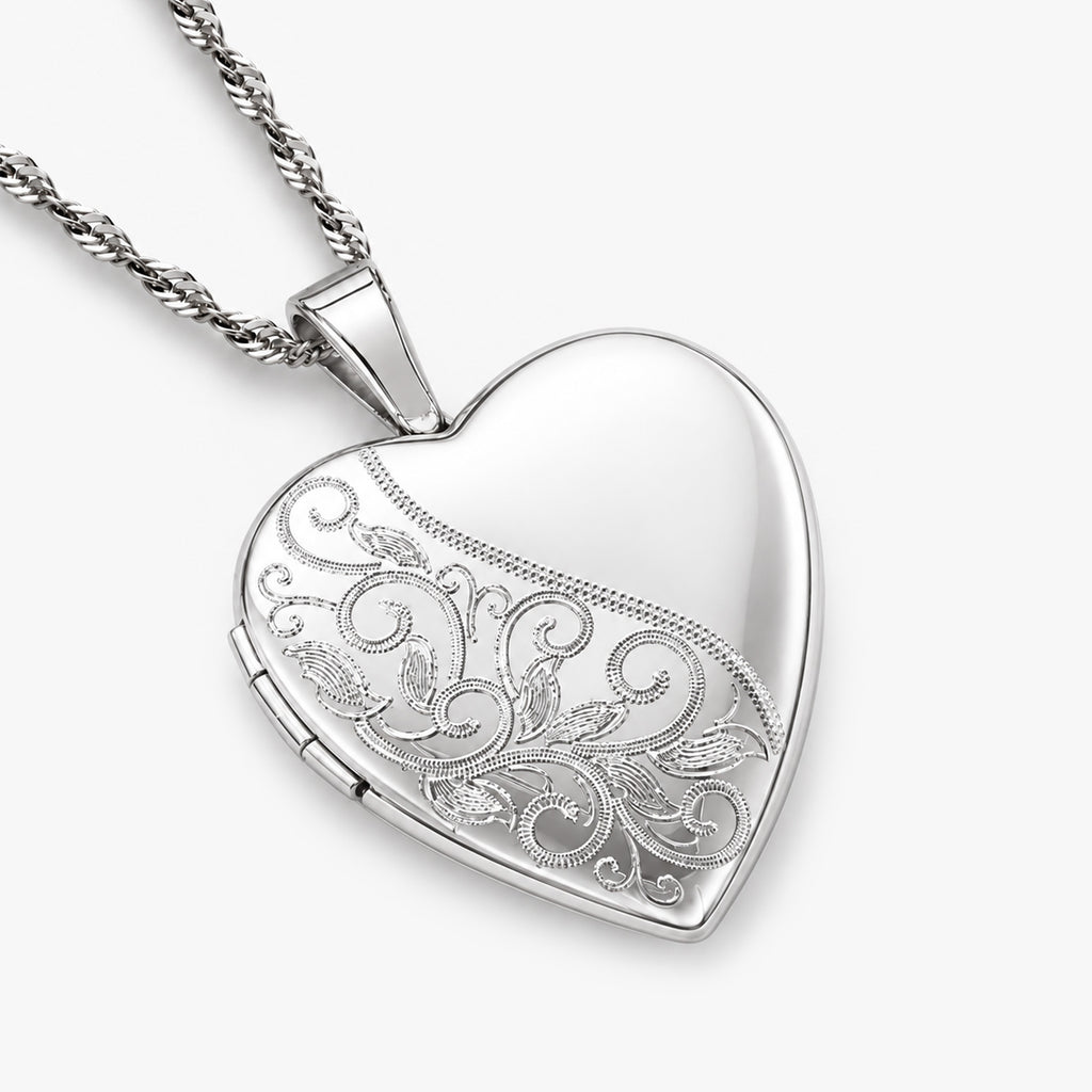 Floral Heart Photo Locket