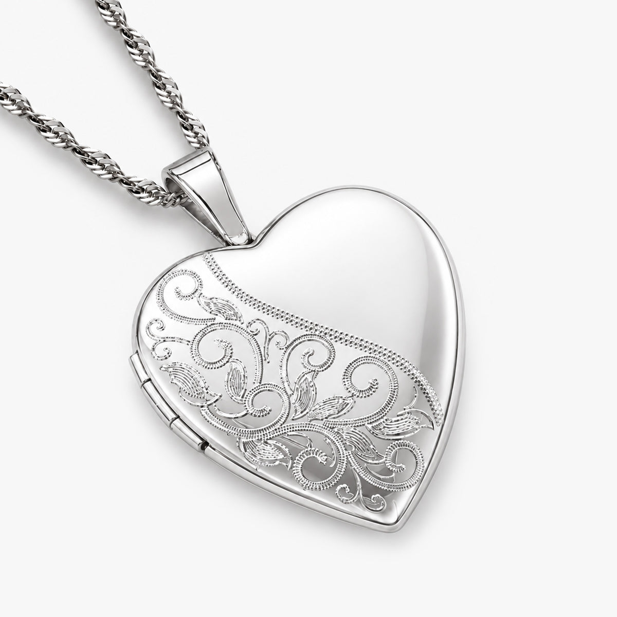 Floral Heart Photo Locket
