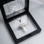 Maltese cross badge necklace displayed in a black gift box (PG102875, secondary photo 6)