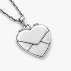 Stainless Steel Envelope Heart Photo Locket