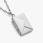 Stainless Steel Envelope Photo Locket