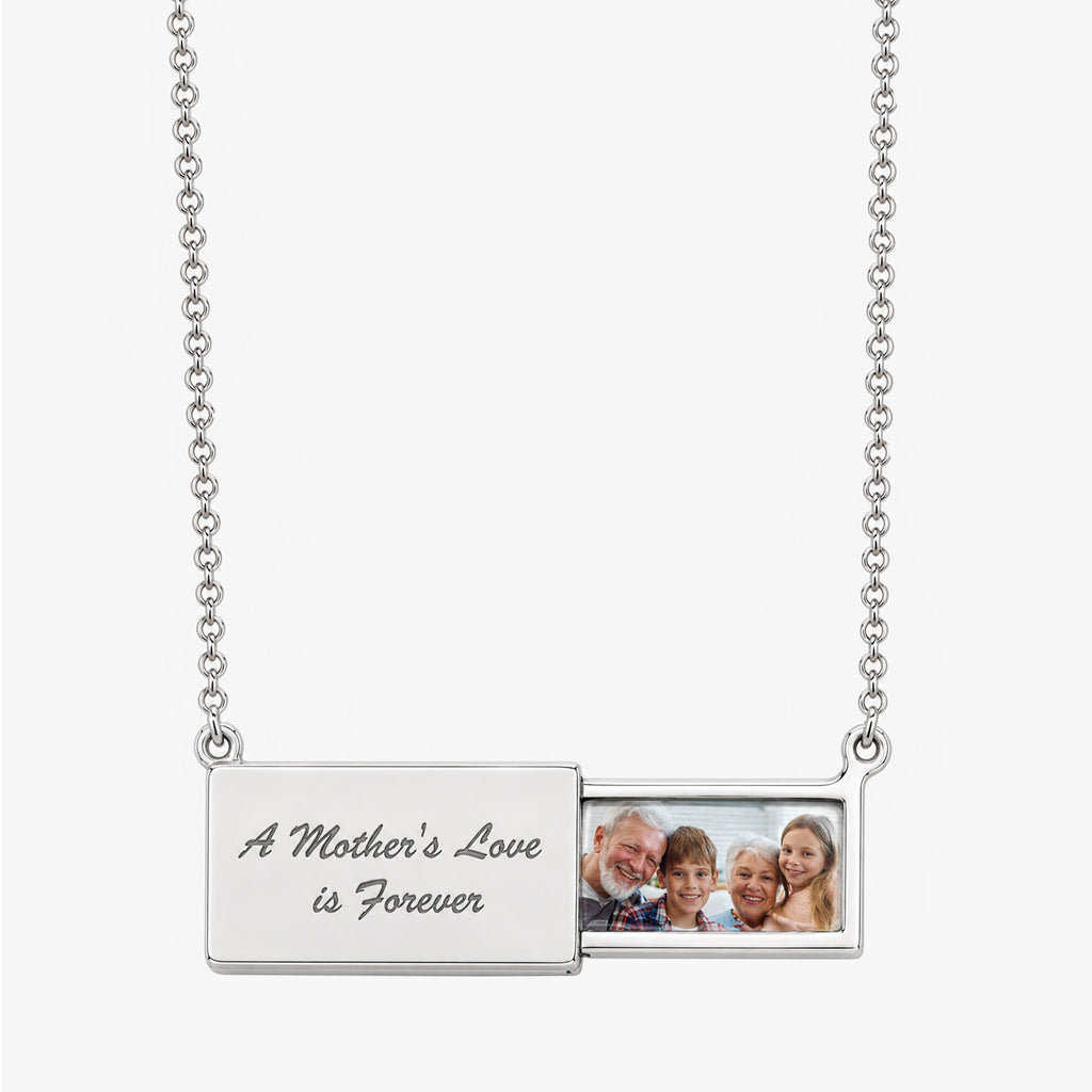 Stainless Steel Slide Out Keepsake Locket