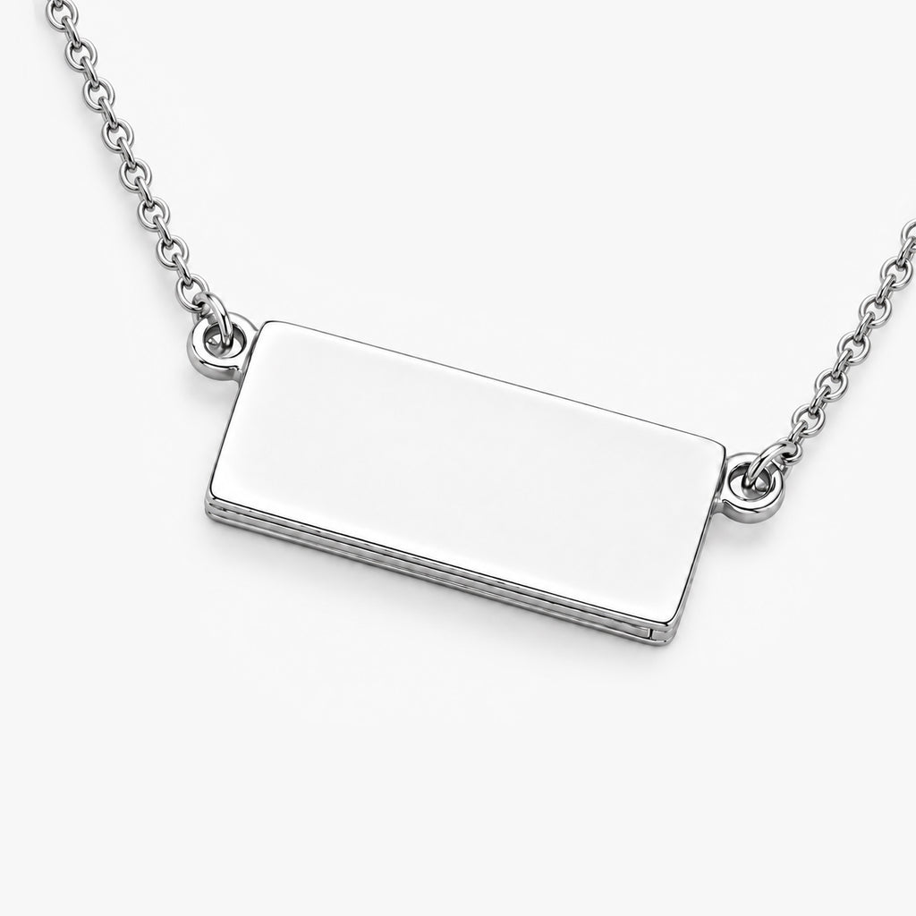 Stainless Steel Slide Out Keepsake Locket