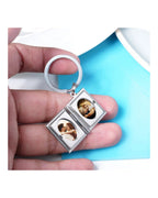 Rectangle Locket Keychain