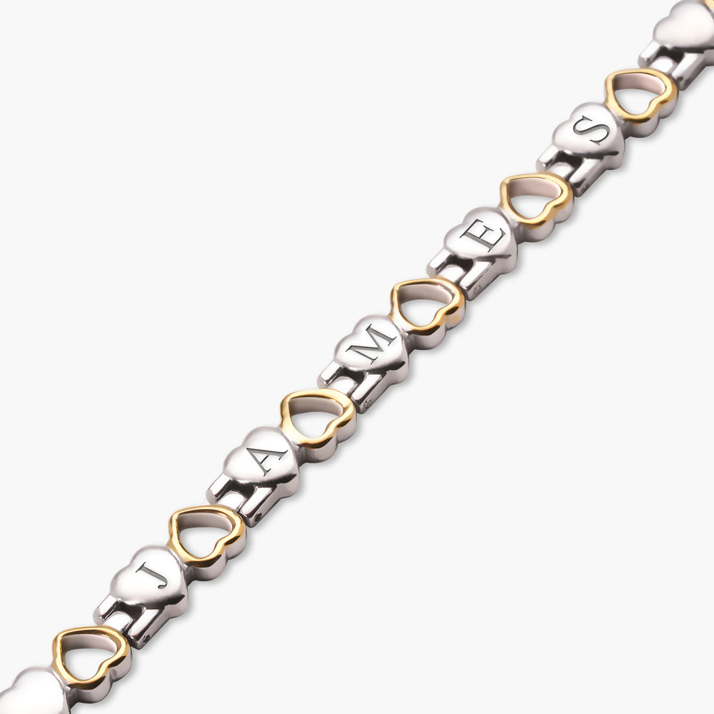 Custom Engraved Sterling Silver Curb Link ID Bracelet