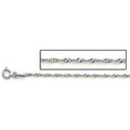 Sterling Silver Diamond 1.8mm Cut Rope Chain